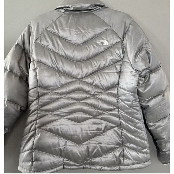 The North Face Jacket Coat XL Silver Goose Down Outdoors Winter Womens - Picture 2 of 5